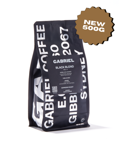 Black Blend Espresso Gabriel Coffee 500g bag