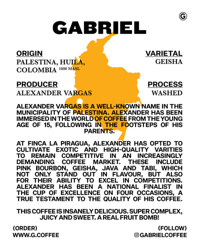 Alexander Vargas, Colombia - Filter (250g)