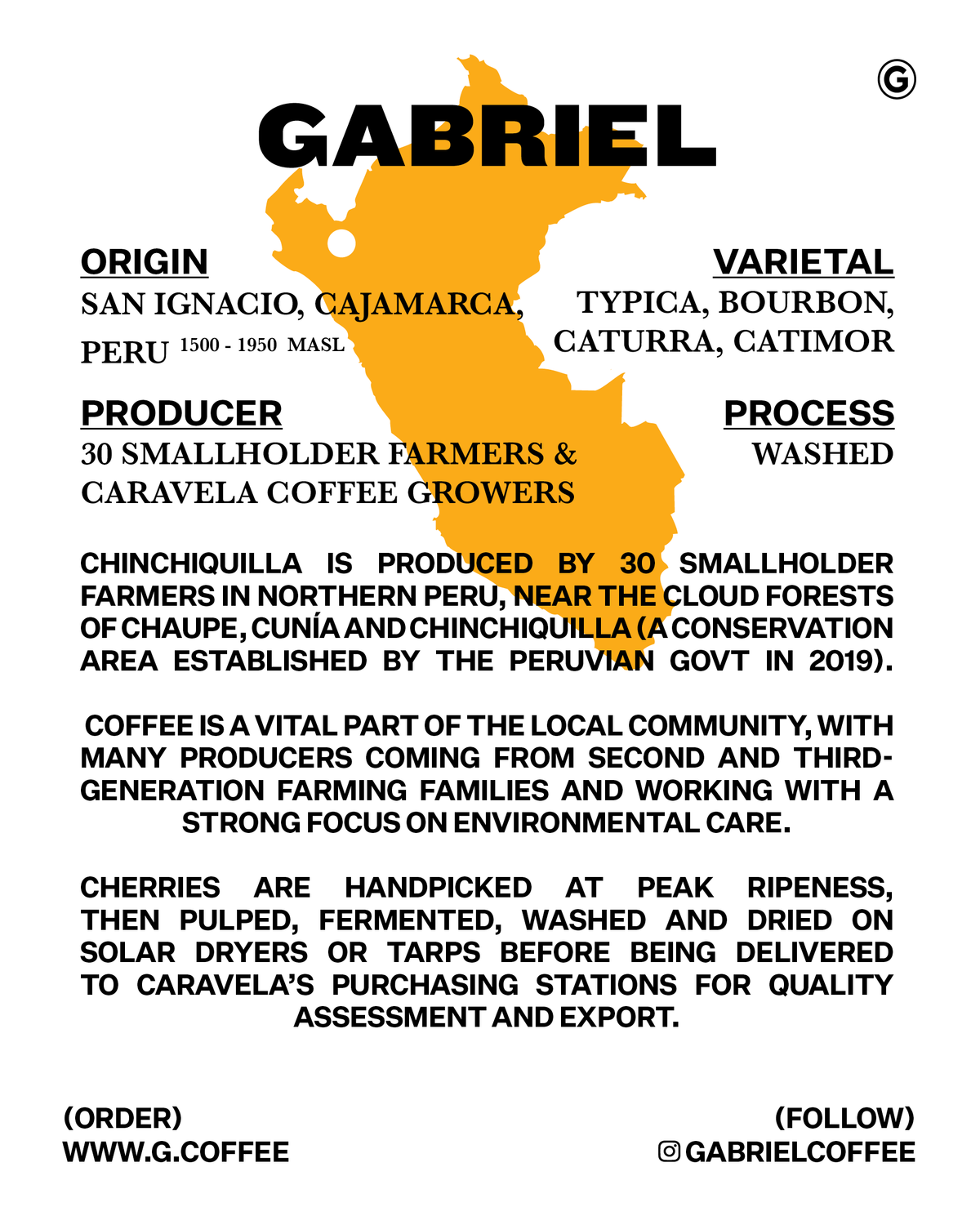 Chinchiquilla, Peru - Espresso (500g)