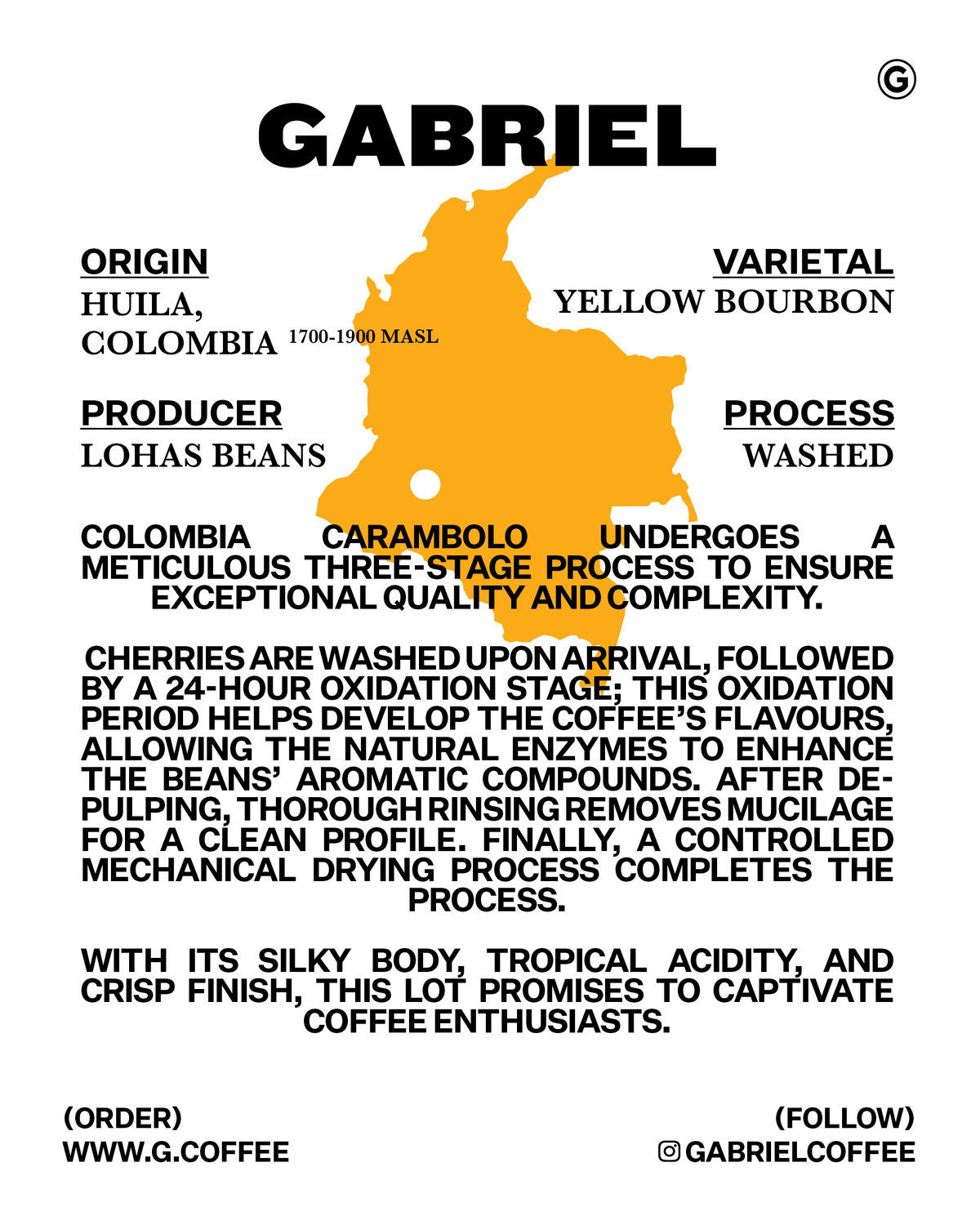 Carambolo, Colombia - Filter (250g)