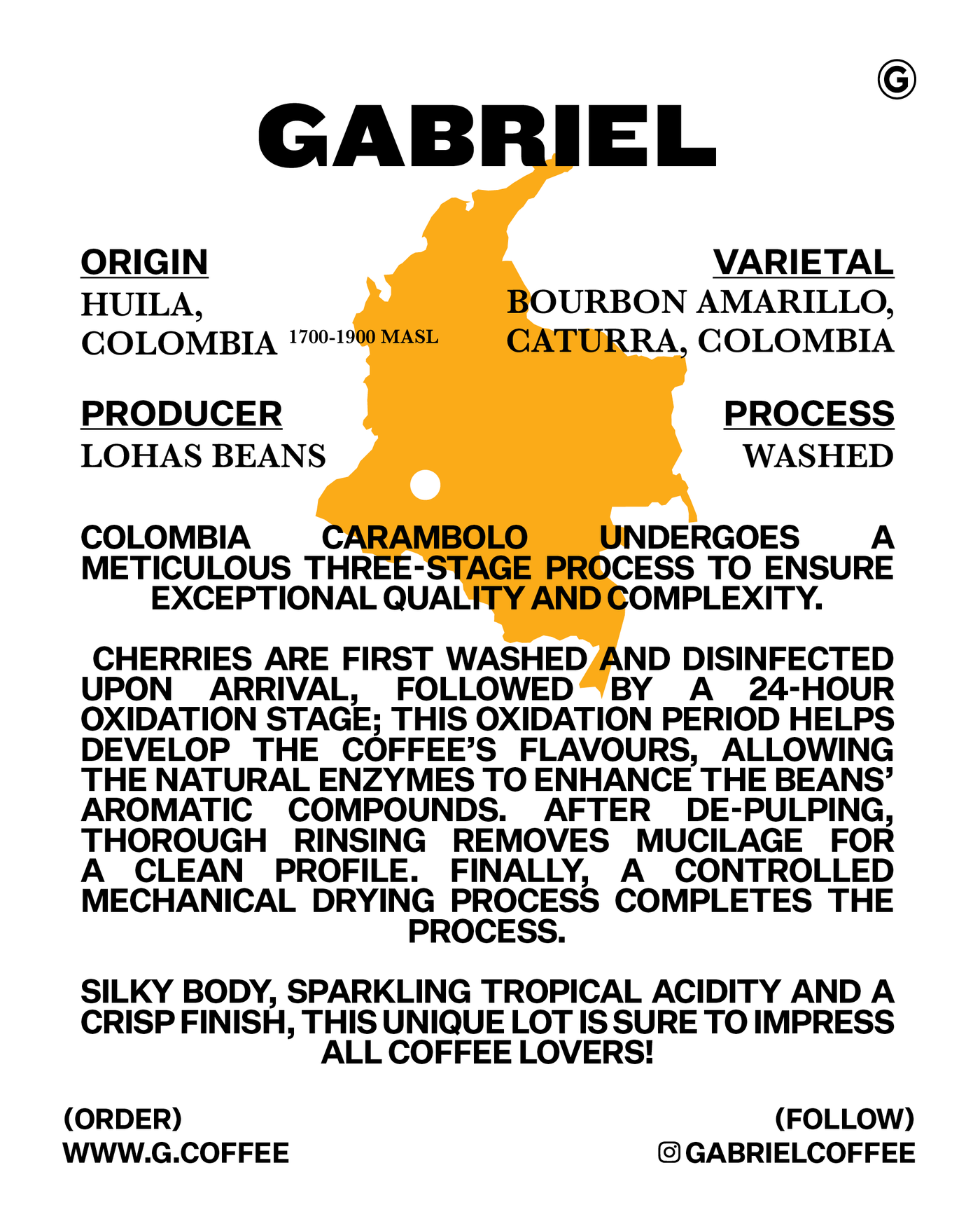 Carambolo, Colombia - Espresso (500g)
