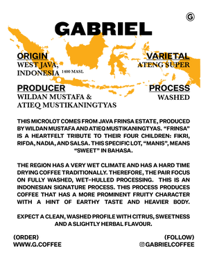 Frinsa Manis, Indonesia - Espresso (500g)