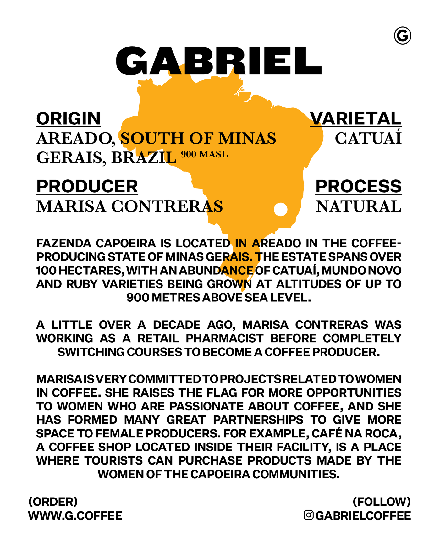 Fazenda Capoeira, Brazil - Espresso (500g)
