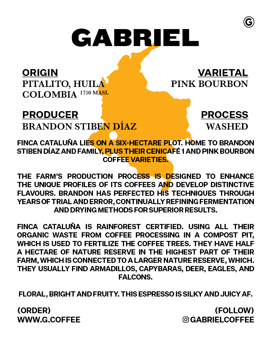 Finca Cataluña, Colombia - Espresso (500g)