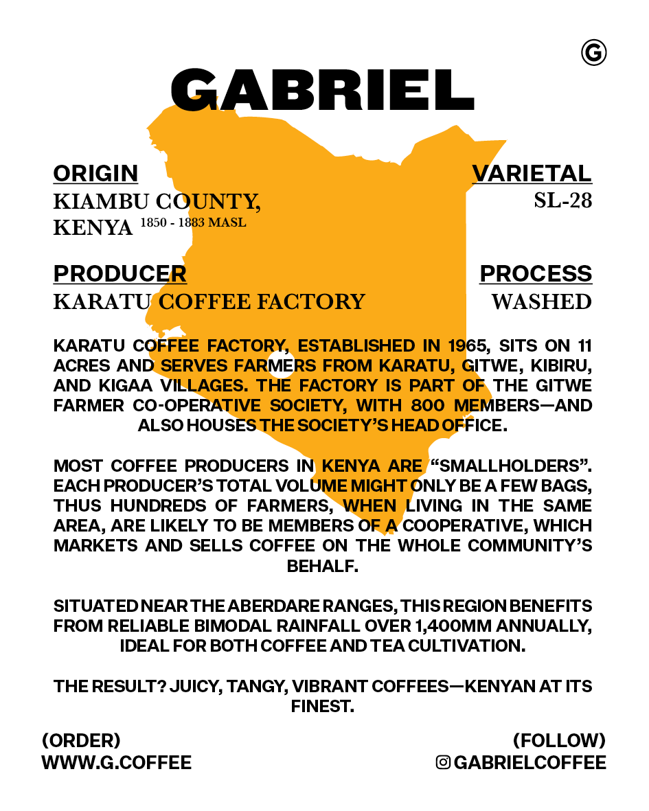Karatu AB, Kenya - Espresso (500g)