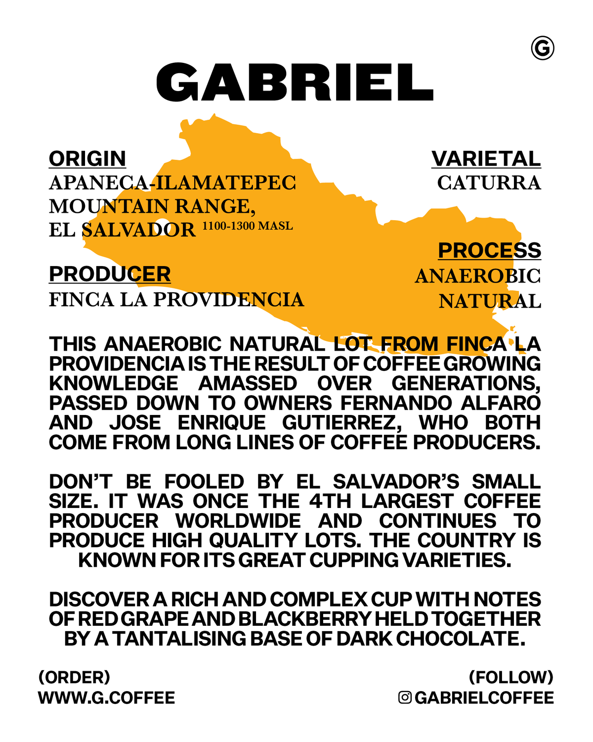 La Providencia, El Salvador - Espresso (500g)