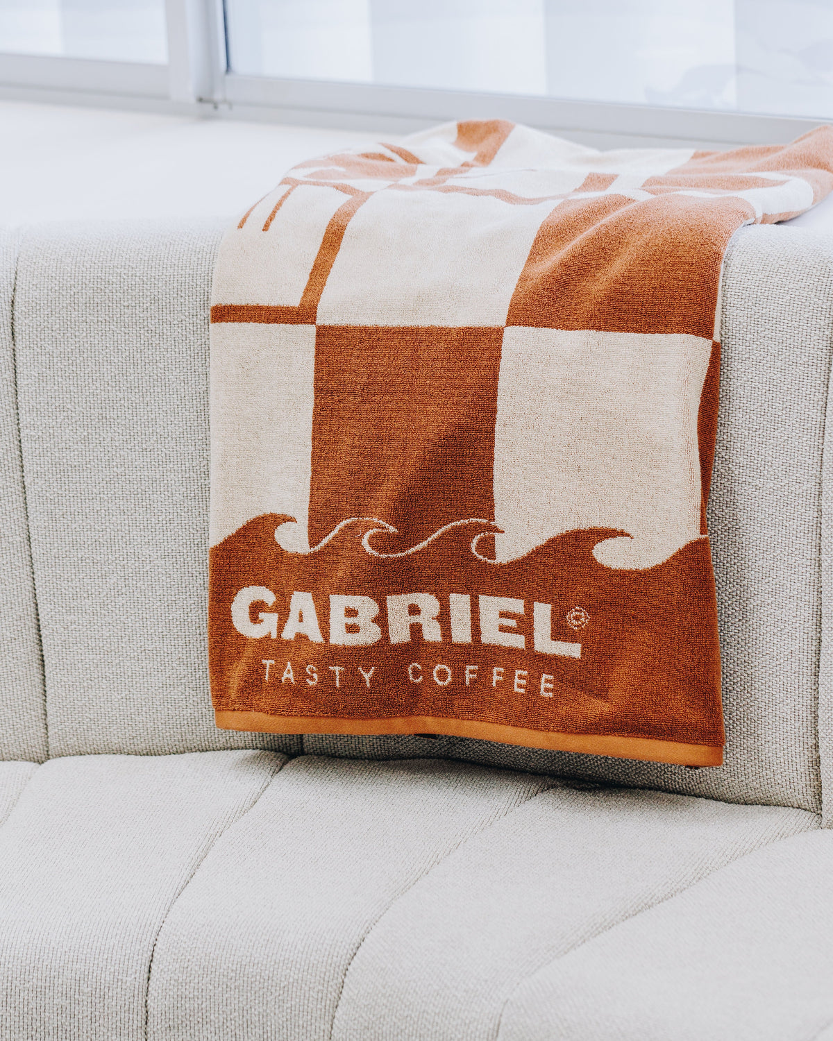 Gabriel Coffee logo x Espresso Beach Towel XL
