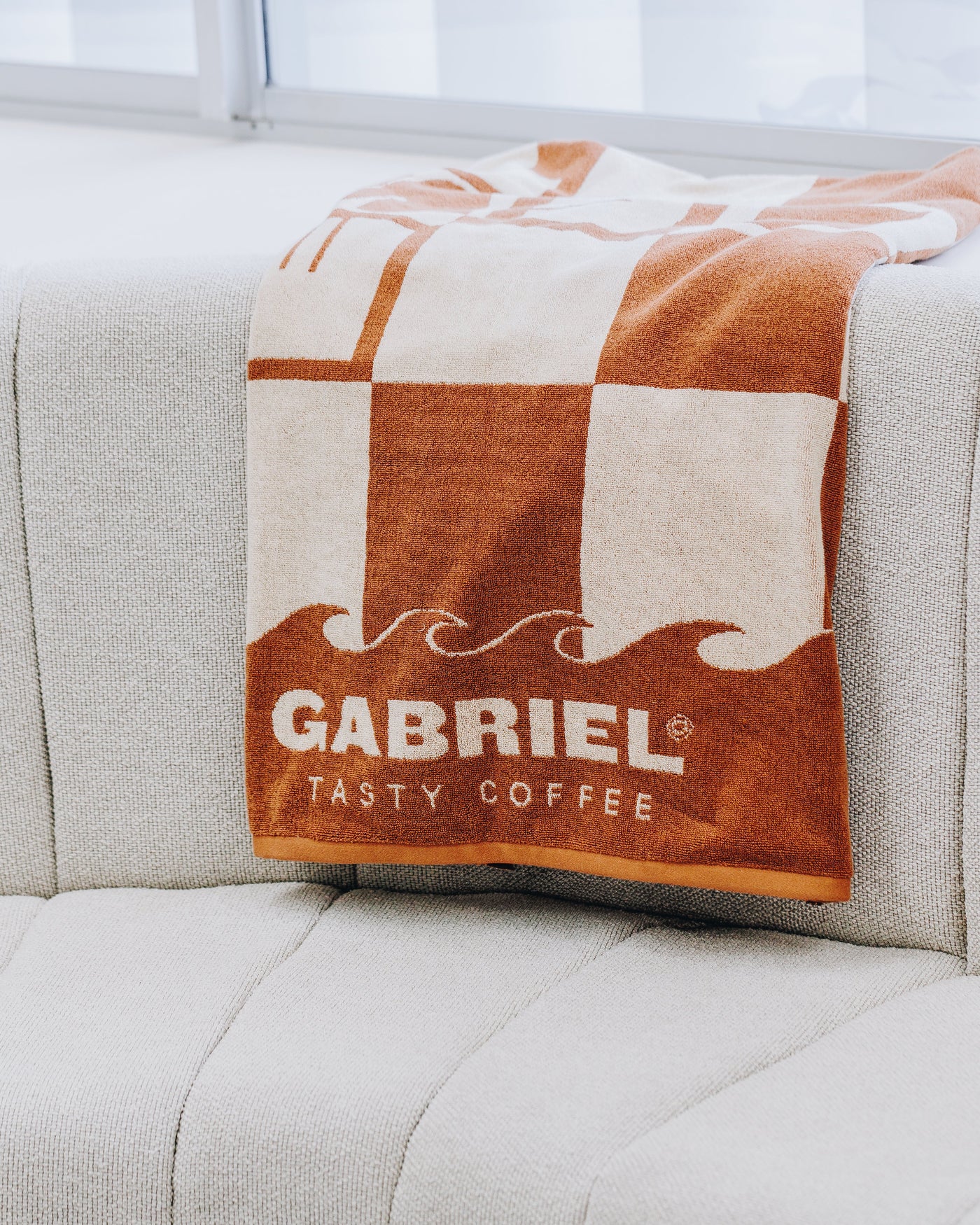 Gabriel Coffee logo x Espresso Beach Towel XL