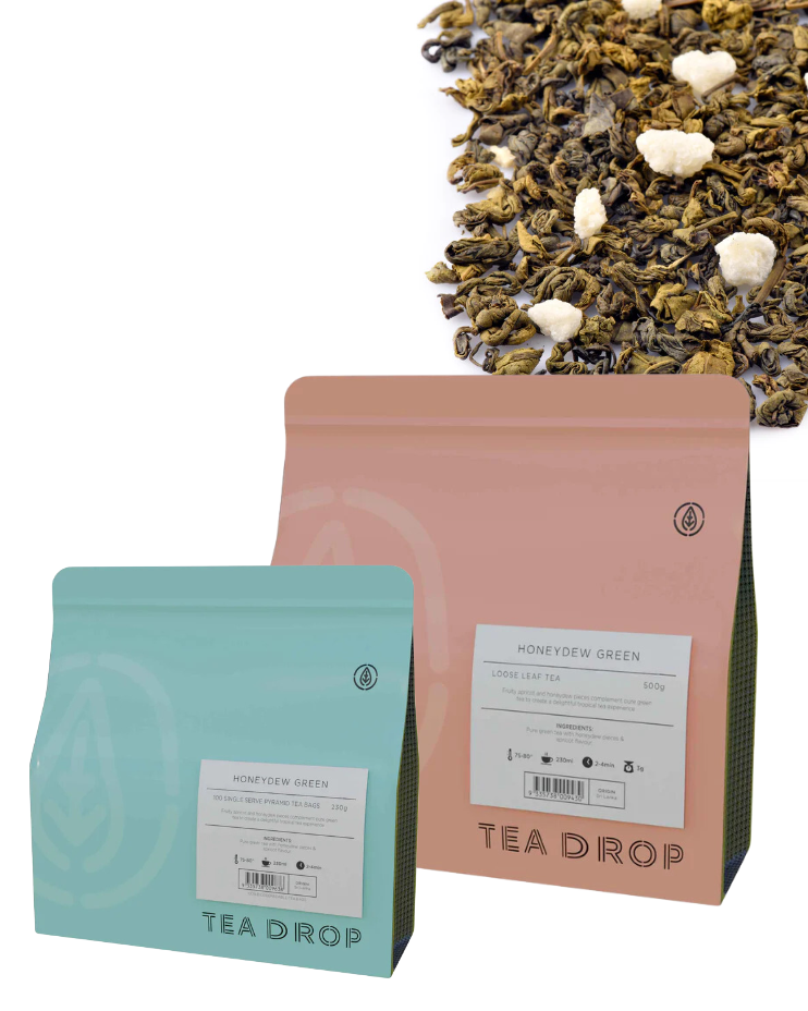 Tea Drop Honeydew Green Tea (Loose Leaf / Tea Bags)