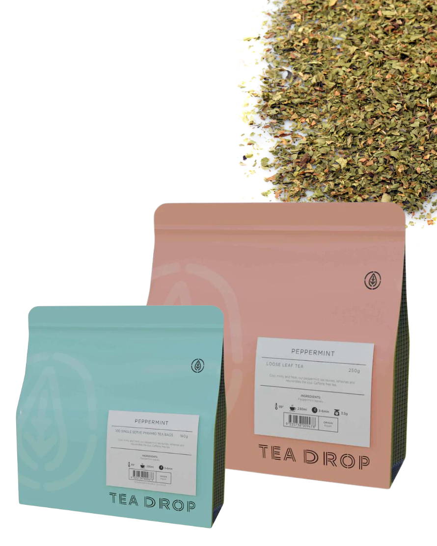 Tea Drop Peppermint Tea (Loose Leaf / Tea Bags)