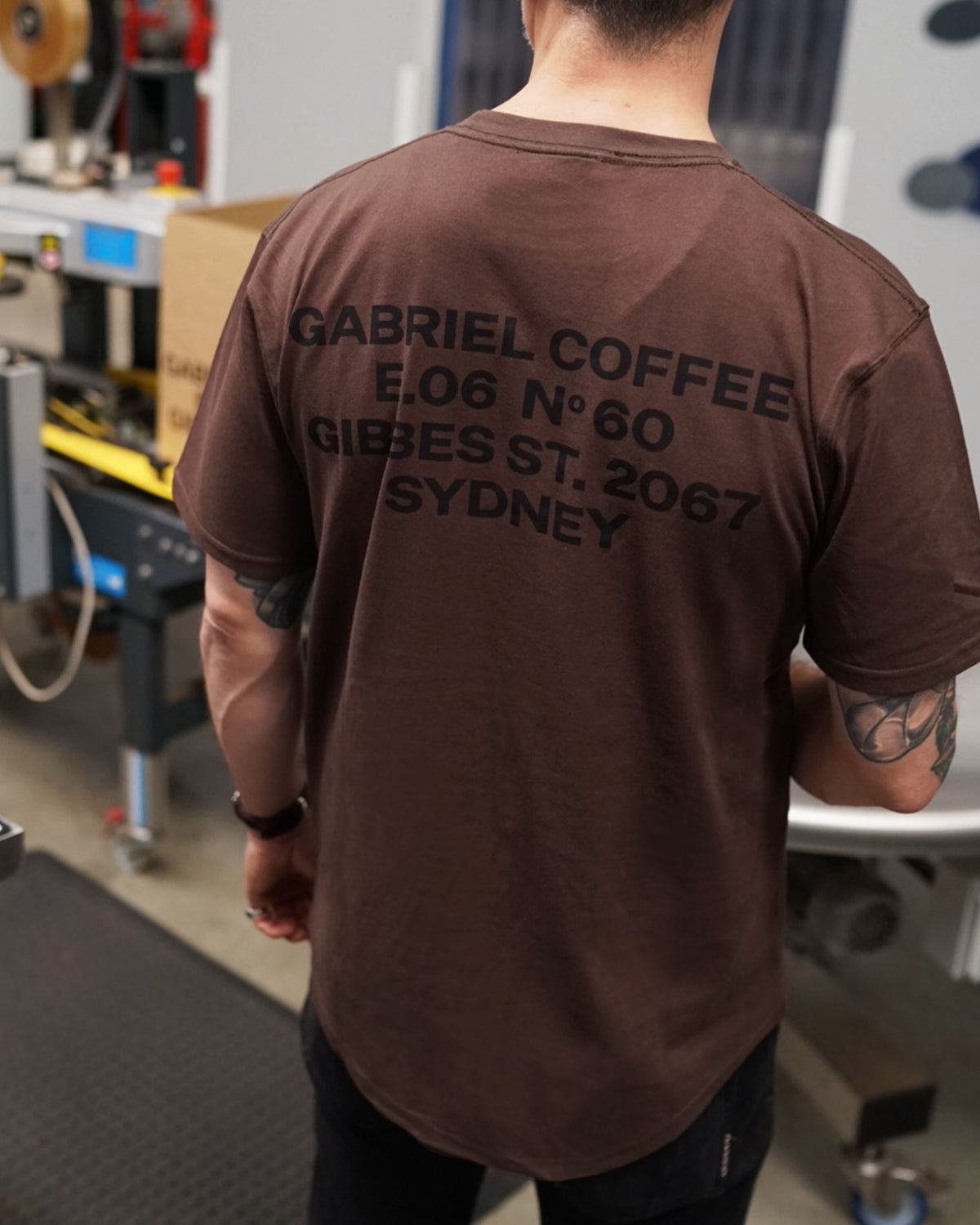 Text TShirt - Dark Brown